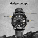 Orologio da uomo in pelle al quarzo stile business Ochstin 6047B