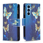 Custodia per telefono in pelle con cerniera con motivo a disegno colorato, For Samsung Galaxy A54 5G