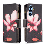 Custodia per telefono in pelle con cerniera con motivo a disegno colorato, For Samsung Galaxy A54 5G