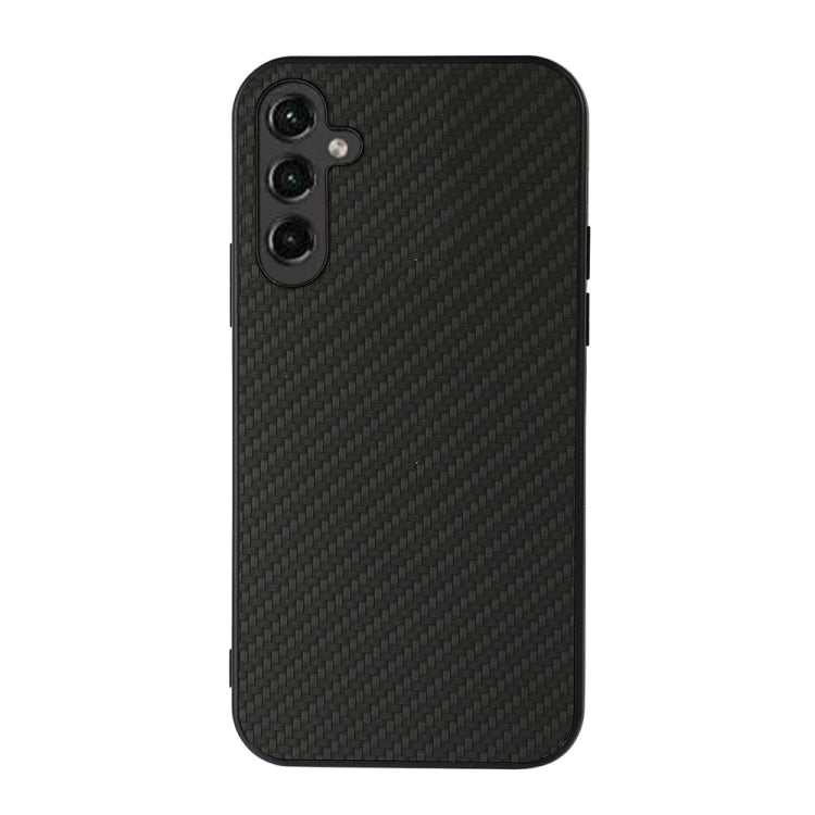 Custodia per telefono in PU con trama in fibra di carbonio con foro preciso, For Samsung Galaxy A14 5G, For Samsung Galaxy S23+ 5G, For Samsung Galaxy S23 Ultra 5G