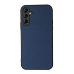 Custodia per telefono in PU con trama in fibra di carbonio con foro preciso, For Samsung Galaxy A14 5G, For Samsung Galaxy S23+ 5G, For Samsung Galaxy S23 Ultra 5G