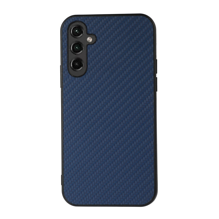 Custodia per telefono in PU con trama in fibra di carbonio con foro preciso, For Samsung Galaxy A14 5G, For Samsung Galaxy S23+ 5G, For Samsung Galaxy S23 Ultra 5G