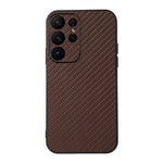 Custodia per telefono in PU con trama in fibra di carbonio con foro preciso, For Samsung Galaxy A14 5G, For Samsung Galaxy S23+ 5G, For Samsung Galaxy S23 Ultra 5G