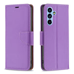 Custodia per telefono in pelle di colore puro con texture Litchi, For Samsung Galaxy A54 5G