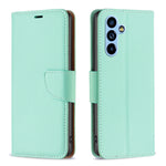 Custodia per telefono in pelle di colore puro con texture Litchi, For Samsung Galaxy A54 5G
