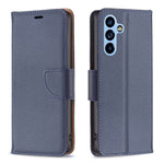 Custodia per telefono in pelle di colore puro con texture Litchi, For Samsung Galaxy A54 5G