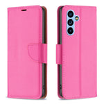 Custodia per telefono in pelle di colore puro con texture Litchi, For Samsung Galaxy A54 5G