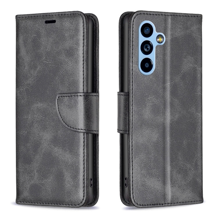 Custodia per telefono in pelle con trama in pelle di agnello, For Samsung Galaxy A54 5G