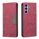BF10 Custodia per telefono in pelle con vibrazione magnetica a blocchi di colore, For Samsung Galaxy A54 5G