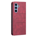 BF10 Custodia per telefono in pelle con vibrazione magnetica a blocchi di colore, For Samsung Galaxy A54 5G