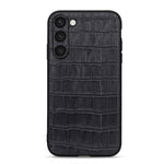 Custodia per telefono in vera pelle con trama di coccodrillo, For Samsung Galaxy A14 5G, For Samsung Galaxy S23+ 5G, For Samsung Galaxy S23 Ultra 5G