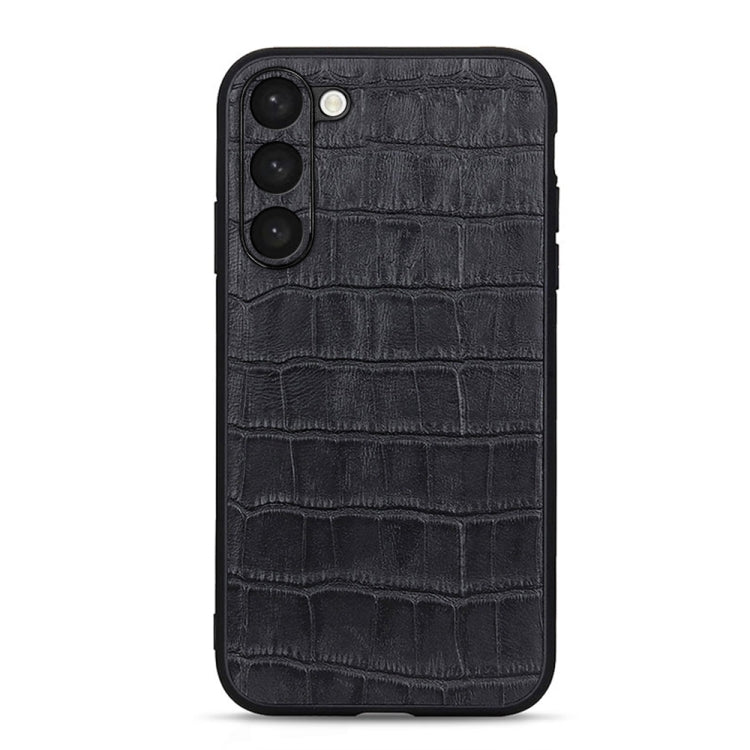 Custodia per telefono in vera pelle con trama di coccodrillo, For Samsung Galaxy A14 5G, For Samsung Galaxy S23+ 5G, For Samsung Galaxy S23 Ultra 5G