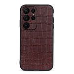 Custodia per telefono in vera pelle con trama di coccodrillo, For Samsung Galaxy A14 5G, For Samsung Galaxy S23+ 5G, For Samsung Galaxy S23 Ultra 5G