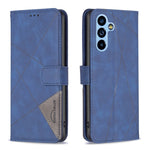 Custodia per telefono in pelle con struttura a rombo con fibbia magnetica, For Samsung Galaxy A54 5G