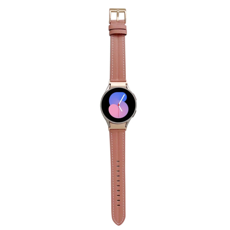 Cinturino scanalato in vera pelle, For Samsung Galaxy Watch5 40mm / 44mm