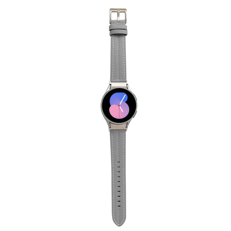 Cinturino scanalato in vera pelle, For Samsung Galaxy Watch5 40mm / 44mm