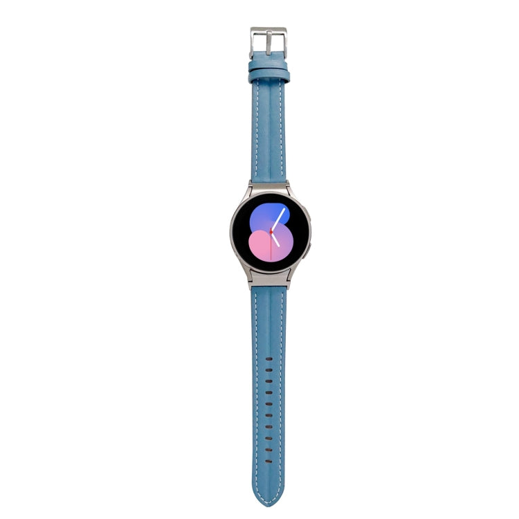 Cinturino scanalato in vera pelle, For Samsung Galaxy Watch5 40mm / 44mm
