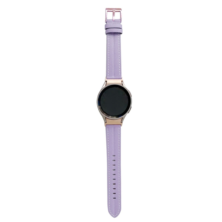 Cinturino scanalato in vera pelle, For Samsung Galaxy Watch5 40mm / 44mm