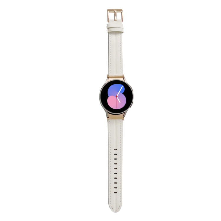 Cinturino scanalato in vera pelle, For Samsung Galaxy Watch5 40mm / 44mm
