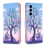 Custodia per telefono in pelle con motivo a disegno colorato, For Samsung Galaxy A54 5G