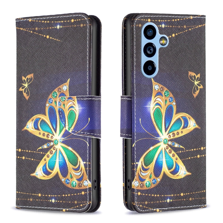 Custodia per telefono in pelle con motivo a disegno colorato, For Samsung Galaxy A54 5G