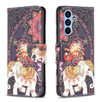 Custodia per telefono in pelle con motivo a disegno colorato, For Samsung Galaxy A54 5G