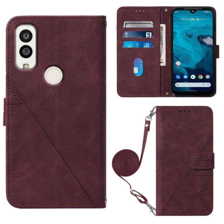 Custodia per cellulare in pelle con flip in rilievo 3D a tracolla, For Infinix Smart 6 Plus X6823, For Kyocera Android One S9, For Kyocera Qua Phone QX KYV42, For Motorola Moto E22 4G / E22i 4G