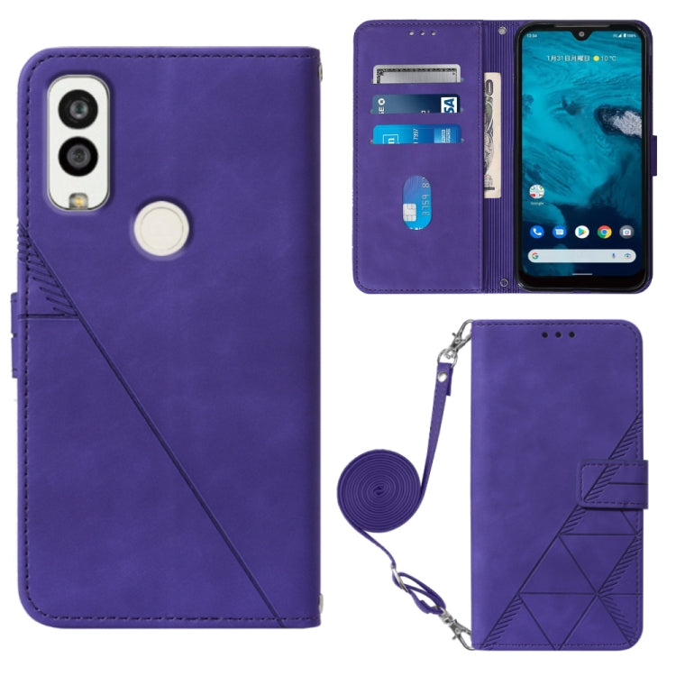Custodia per cellulare in pelle con flip in rilievo 3D a tracolla, For Infinix Smart 6 Plus X6823, For Kyocera Android One S9, For Kyocera Qua Phone QX KYV42, For Motorola Moto E22 4G / E22i 4G