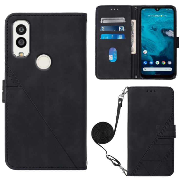 Custodia per cellulare in pelle con flip in rilievo 3D a tracolla, For Infinix Smart 6 Plus X6823, For Kyocera Android One S9, For Kyocera Qua Phone QX KYV42, For Motorola Moto E22 4G / E22i 4G