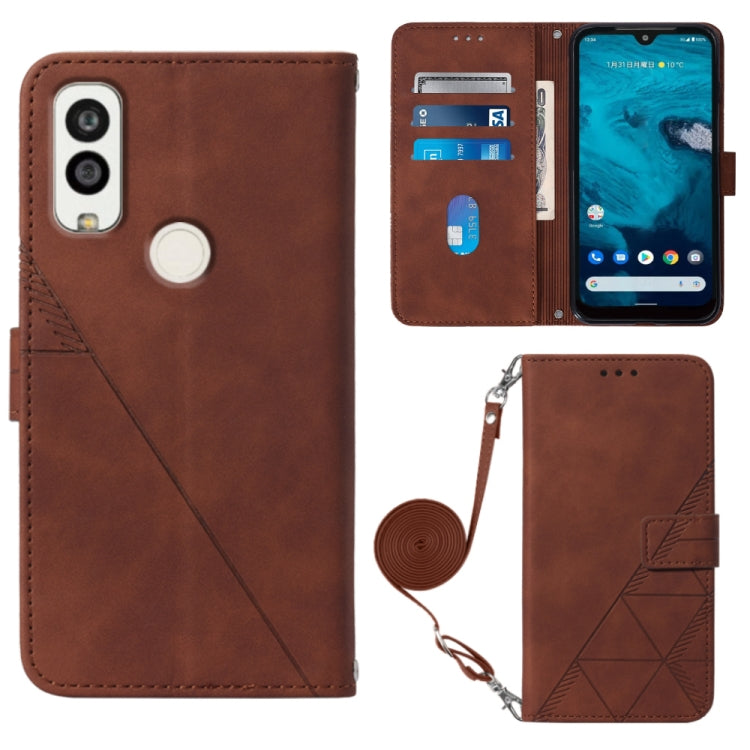 Custodia per cellulare in pelle con flip in rilievo 3D a tracolla, For Infinix Smart 6 Plus X6823, For Kyocera Android One S9, For Kyocera Qua Phone QX KYV42, For Motorola Moto E22 4G / E22i 4G