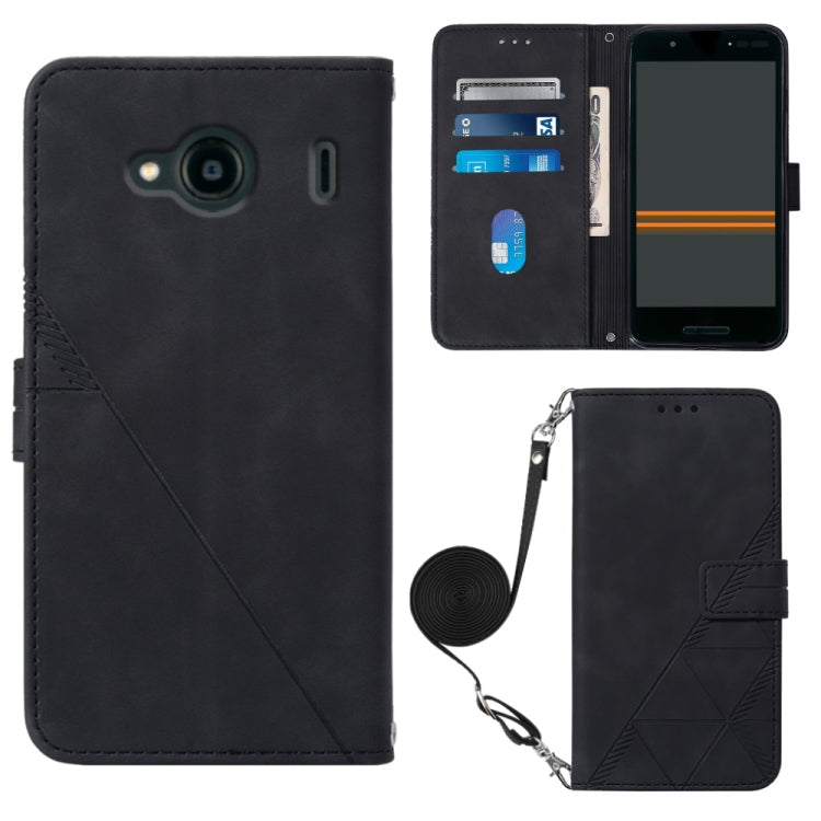 Custodia per cellulare in pelle con flip in rilievo 3D a tracolla, For Infinix Smart 6 Plus X6823, For Kyocera Android One S9, For Kyocera Qua Phone QX KYV42, For Motorola Moto E22 4G / E22i 4G