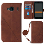 Custodia per cellulare in pelle con flip in rilievo 3D a tracolla, For Infinix Smart 6 Plus X6823, For Kyocera Android One S9, For Kyocera Qua Phone QX KYV42, For Motorola Moto E22 4G / E22i 4G