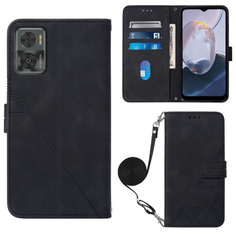 Custodia per cellulare in pelle con flip in rilievo 3D a tracolla, For Infinix Smart 6 Plus X6823, For Kyocera Android One S9, For Kyocera Qua Phone QX KYV42, For Motorola Moto E22 4G / E22i 4G