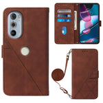 Custodia per cellulare in pelle con flip in rilievo 3D a tracolla, For Motorola Moto Edge 30 Pro / Edge+ 2022, For Nokia C2 2ND Edition, For Nokia C21, For Nokia C21 Plus