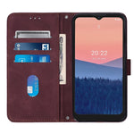Custodia per cellulare in pelle con flip in rilievo 3D a tracolla, For Motorola Moto Edge 30 Pro / Edge+ 2022, For Nokia C2 2ND Edition, For Nokia C21, For Nokia C21 Plus
