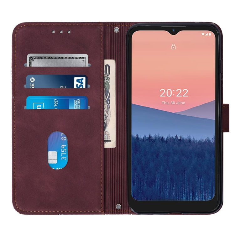 Custodia per cellulare in pelle con flip in rilievo 3D a tracolla, For Motorola Moto Edge 30 Pro / Edge+ 2022, For Nokia C2 2ND Edition, For Nokia C21, For Nokia C21 Plus