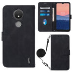 Custodia per cellulare in pelle con flip in rilievo 3D a tracolla, For Motorola Moto Edge 30 Pro / Edge+ 2022, For Nokia C2 2ND Edition, For Nokia C21, For Nokia C21 Plus