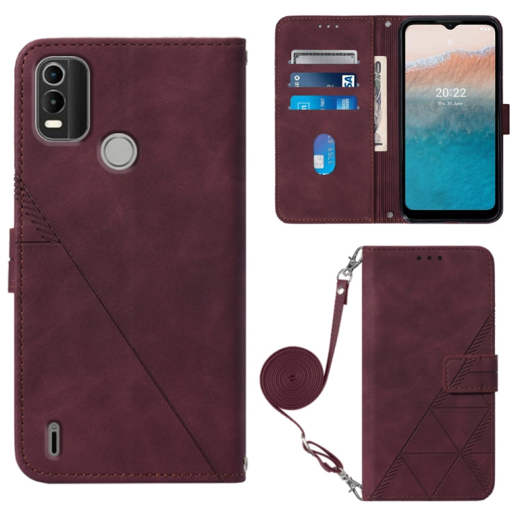 Custodia per cellulare in pelle con flip in rilievo 3D a tracolla, For Motorola Moto Edge 30 Pro / Edge+ 2022, For Nokia C2 2ND Edition, For Nokia C21, For Nokia C21 Plus