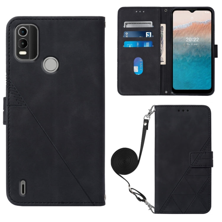 Custodia per cellulare in pelle con flip in rilievo 3D a tracolla, For Motorola Moto Edge 30 Pro / Edge+ 2022, For Nokia C2 2ND Edition, For Nokia C21, For Nokia C21 Plus