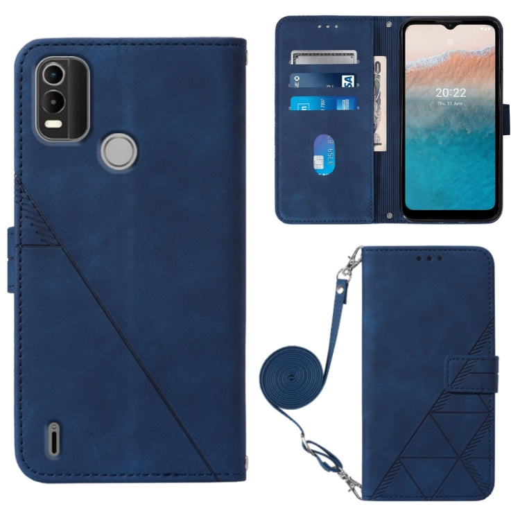 Custodia per cellulare in pelle con flip in rilievo 3D a tracolla, For Motorola Moto Edge 30 Pro / Edge+ 2022, For Nokia C2 2ND Edition, For Nokia C21, For Nokia C21 Plus
