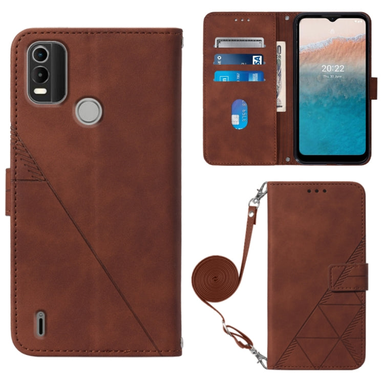 Custodia per cellulare in pelle con flip in rilievo 3D a tracolla, For Motorola Moto Edge 30 Pro / Edge+ 2022, For Nokia C2 2ND Edition, For Nokia C21, For Nokia C21 Plus