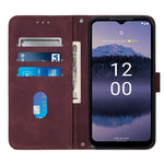 Custodia per cellulare in pelle con flip in rilievo 3D a tracolla, For Nokia C100, For Nokia C200, For Nokia G11 Plus, For Nokia G60 5G
