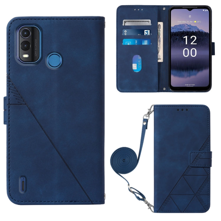 Custodia per cellulare in pelle con flip in rilievo 3D a tracolla, For Nokia C100, For Nokia C200, For Nokia G11 Plus, For Nokia G60 5G