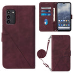 Custodia per cellulare in pelle con flip in rilievo 3D a tracolla, For Nokia G100, For Nokia G400, For OPPO A17 4G, For OPPO A55S 5G CPH2309 JP Edition