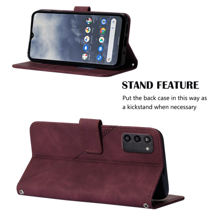 Custodia per cellulare in pelle con flip in rilievo 3D a tracolla, For Nokia G100, For Nokia G400, For OPPO A17 4G, For OPPO A55S 5G CPH2309 JP Edition