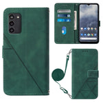 Custodia per cellulare in pelle con flip in rilievo 3D a tracolla, For Nokia G100, For Nokia G400, For OPPO A17 4G, For OPPO A55S 5G CPH2309 JP Edition