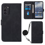 Custodia per cellulare in pelle con flip in rilievo 3D a tracolla, For Nokia G100, For Nokia G400, For OPPO A17 4G, For OPPO A55S 5G CPH2309 JP Edition
