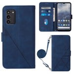 Custodia per cellulare in pelle con flip in rilievo 3D a tracolla, For Nokia G100, For Nokia G400, For OPPO A17 4G, For OPPO A55S 5G CPH2309 JP Edition