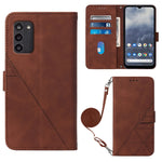 Custodia per cellulare in pelle con flip in rilievo 3D a tracolla, For Nokia G100, For Nokia G400, For OPPO A17 4G, For OPPO A55S 5G CPH2309 JP Edition