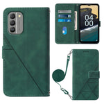 Custodia per cellulare in pelle con flip in rilievo 3D a tracolla, For Nokia G100, For Nokia G400, For OPPO A17 4G, For OPPO A55S 5G CPH2309 JP Edition